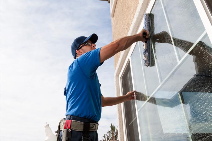 Fensterputzer in Borken, Glasreinigung